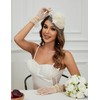 Fascinators hat Pillbox Derby Hat Fascinator Bridal Wedding Veil Tea