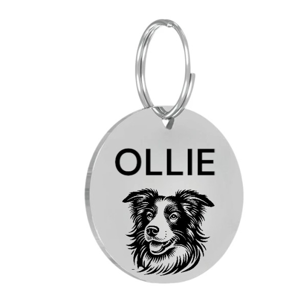 Pet Tags STAINLESS STEEL LASER ENGRAVED PET TAG ID DOG