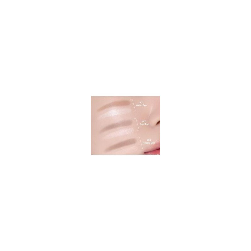 TOO COOL FOR SCHOOL Dual Contour Stick 2.2g [Cool/Warm/Neutral], Shade:01