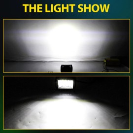 COLIGHT 20PCS 4inch LED Work Light Bar Flood Spot Combo Fog Driving Lamp 6000K White 12V