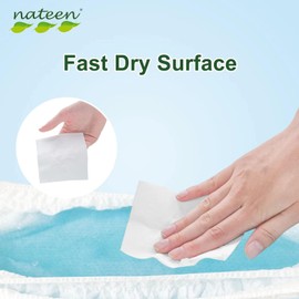 Nateen Premium Baby Diapers, Overnight Use Disposable Diapers for Sensitive Skin, Ultra Thin Diapers with Comfortable Fit. Size 6 (XX-Large), 112, Count., White