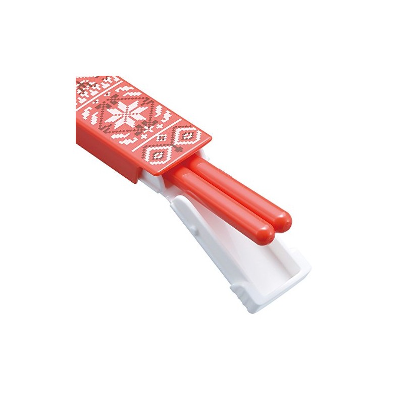 Komori Resin Hemslojd [Hemslroid] Chopsticks and Case Set, S, Blue