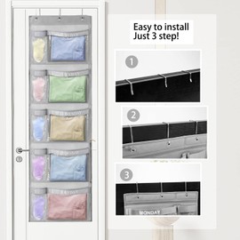 RUIPBOTE 1 Pack Weekly Kids Clothes Organizer – Day of the Week Hanging Closet Storage for School Outfits, Kids’ Wardrobe Organizer with Labels for Monday to Friday (1)