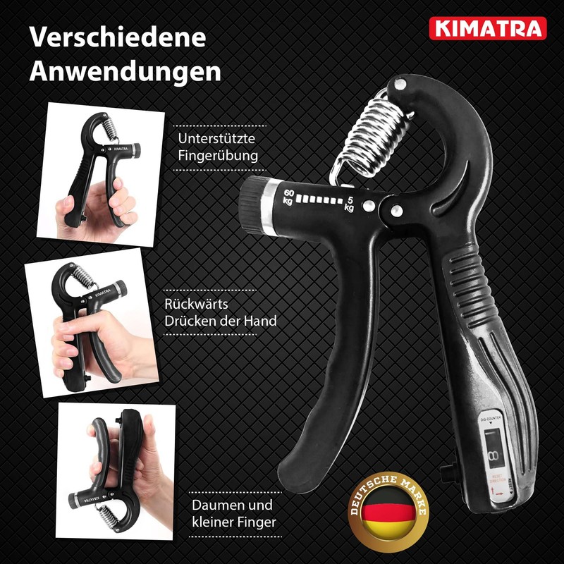 KIMATRA 2-Piece Grip Strength Trainer Set from 5 kg to