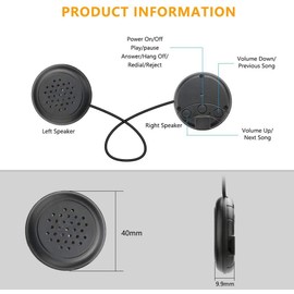 Laelr Kids Headband Headphones Soft Fleece Wireless Bluetooth Headband Headset with Built-in Microphone Voice Prompt Hi-Fi Stereo Super Bass Music Sleep Eye Mask for Travel and Sleeping(brown)