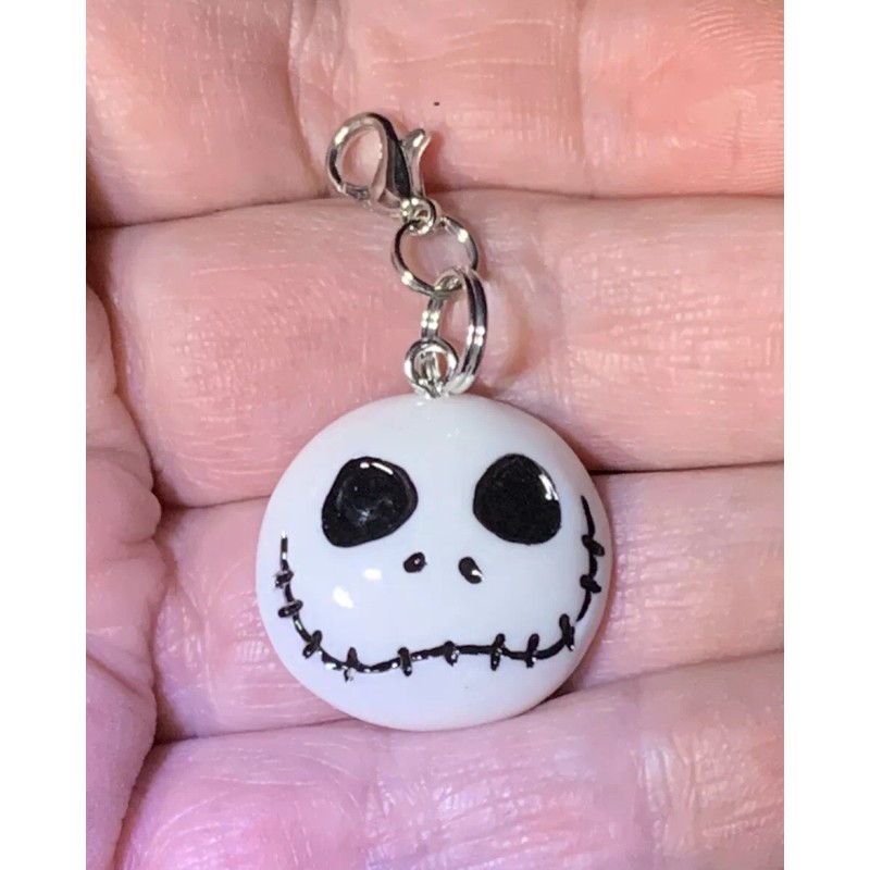 Jack Skellington Nightmare Before Christmas Charm Zipper Pull & Keychain