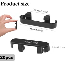 Xinghonyac 20 Pcs Weep Hole Covers, Window Drainage Cover Caps, Drainage Caps, Window Sill End Caps, Windows Sill Cover Hole Suitable for UPVC Window Fittings (Black)