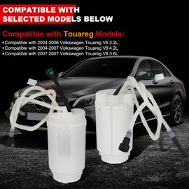 GZGN Electric Fuel Pump Module Assembly with Sending Unit Compatible with Volkswagen Touareg 2004-2007, 3.2L 3.6L 4.2L, Gas, Left and Right Side, Replace# E8568M, 7L6919087G