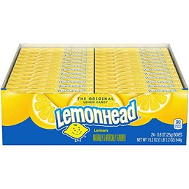 Lemonhead Lemon Candy, 0.8 Ounce Treat-Size Boxes (Pack of 24)