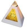 Accessotech 7 LED Pyramid Colour Changing Digital Clock with Date