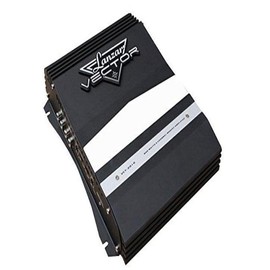 Lanzar 2-Channel High Power MOSFET Amplifier - Slim 800 Watt Bridgeable Mono Stereo 2 Channel Car Audio Amplifier-Crossover Frequency and Bass Boost Control, RCA input,Line Output - Lanzar VCT2010