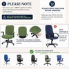 NeColorLife 4PCS Office Chair Cover Set,Desk Chair Slipcover,Matcha Green