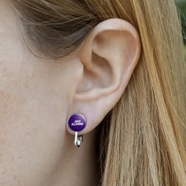 James Madison University Alumni Novelty Clip-On Stud Earrings