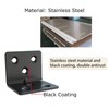 Black Stainless Steel Shelf Bracket,Joint Right Angle Bracket,L Shape Heavy