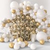 OERJU 7.5x7.5ft Gold Glitter Round Backdrop Cover Luxurious Golden Bokeh