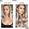 RUNATURE Blonde Weft Hair Extensions Human Hair Highlight Ash Brown