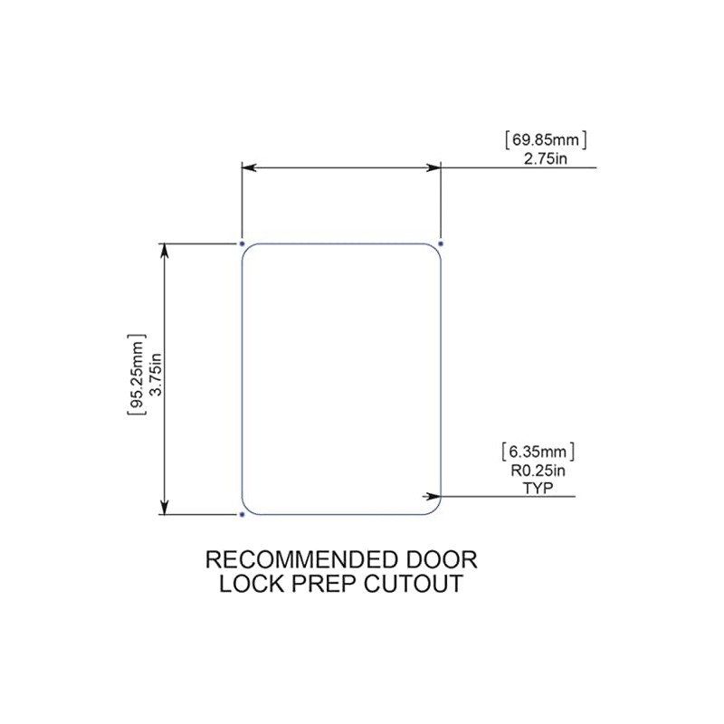 Global PRO Series Classic PRO Entry Door Lock White (Choose