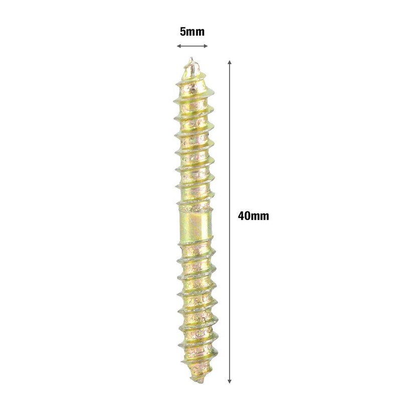 Uadme Double Ended Screw - 20Pcs Dowel Screws Self Tapping