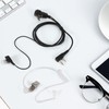 2 Pin PTT MIC Headset Covert Acoustic Tube in-Ear Earpiece
