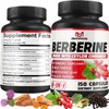 Berberine HCl, 150 Capsules - Plus Ceylon Cinnamon, Turmeric, Milk