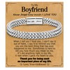 WIKHIA Gifts for Boyfriend from Girlfriend, 8MM Double Strand Wheat