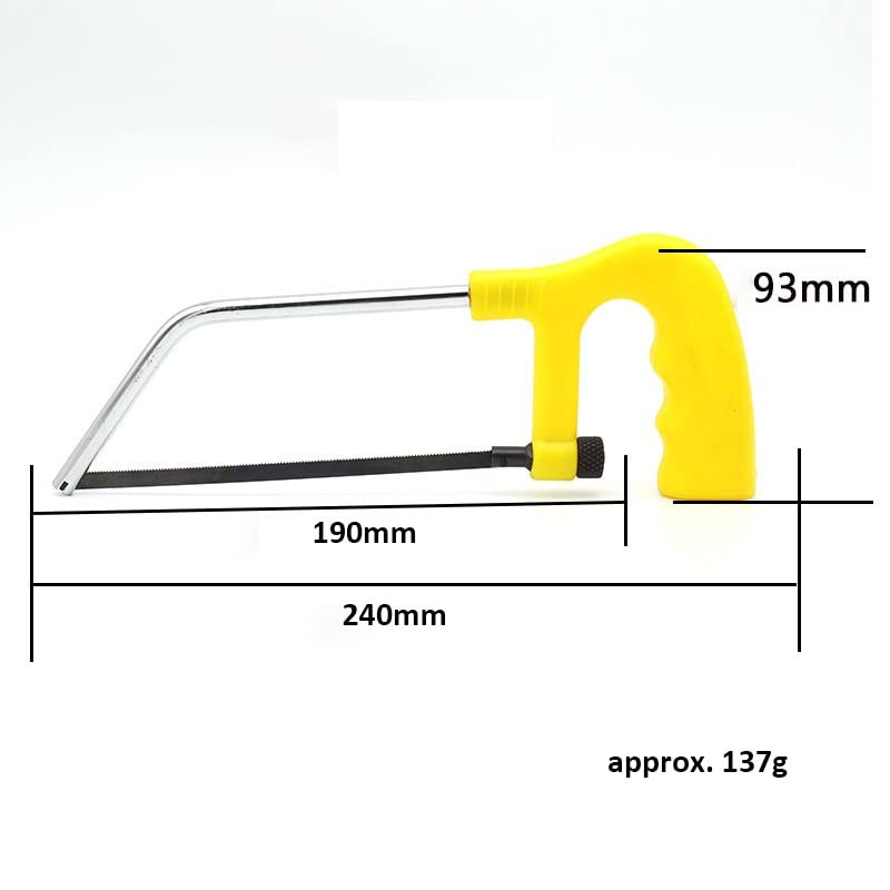 Junior Hacksaw, High Carbon Steel Saw Mini Cutting Tool for