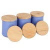 La Fermiere Yogurt Jar lids- 6PC Bamboo Jar Lids for