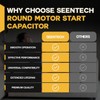Seentech 45+7.5 uf MFD 370/440VAC CBB65 Dual Run Round Capacitor