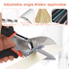 LeafLux Miter Shears for Wood Trim, Adjustable 45 to 135