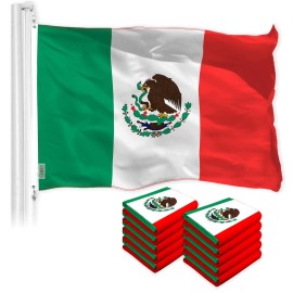 UD_G128 10 Pack: Mexico Mexican Flag  2x3 Ft  LiteWeave Pro Series Printed 150D Polyester Country Flag, Indoor/Outdoor, Vibrant