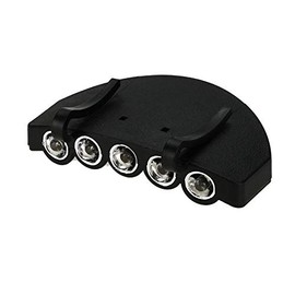 Flashing Panda 5 LED Baseball Cap/Hat Clip-on Flashlight, White Light, Lot of 10 Flashlights