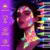 Pintura de Cara de Neón Brillante Uv Cera para Cabello