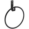SANEI W5707-D Towel Rack, Iron Ring, Black