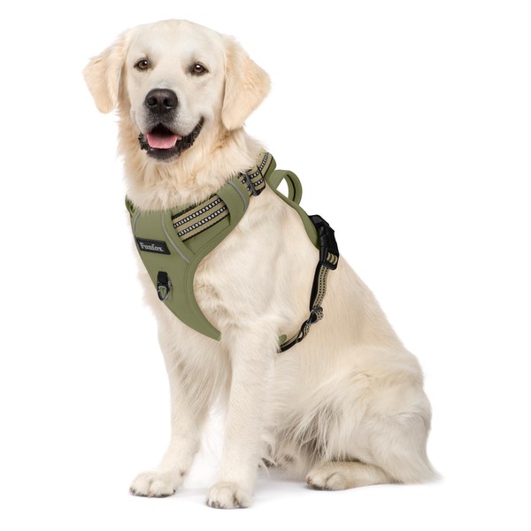 Funfox Dog Harness No Pull, Adjustable Pet Vest Harness, Super