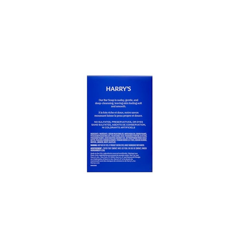 Harry's Bar Soap for Men - Stone Scent, 4 oz