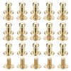 sourcing map 4mm Ball Head Stud Rivets Screw Back, 15Pack
