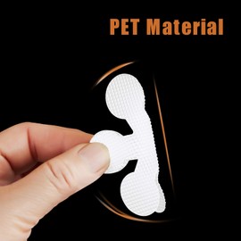 Secopad Bathtub Stickers Non-Slip, 12 PCS White Safety Shower Treads Adhesive Appliques with Premium Scraper