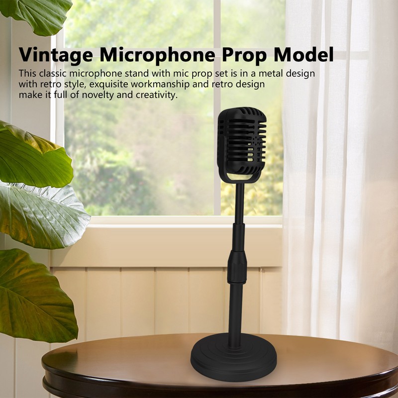 Simulation Old Fashioned Microphone Model with Stable Base and Support