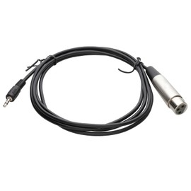 kenable 3.5mm Stereo Jack (PC/Laptop) to XLR Female (Mixer/Speaker) Cable 2m