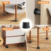 Adjustable Furniture Bed Risers, xuenair 1.6-2.6 inch Bed Risers Black,