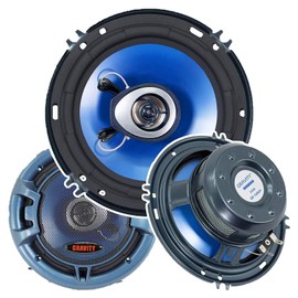 (Pair) Gravity 6.5" inch 2-Way 230 Watts Coaxial Car Speakers CEA Rated - 1686H