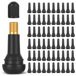 Pack of 60 Valve Core, Car Valves, TR413 Rubber Valves, Rubber Valves, TR413 Rubber Valves, Car Tyres, Universal Snap-in Car Valve for Car, Motorcycle, Bicycles
