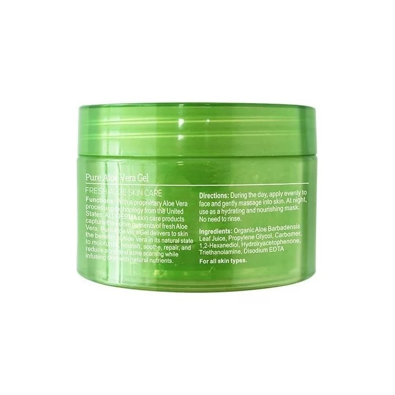 Aloderma Gel Orgánico.fabricado Al 96% Pureza En Aloe Vera Tipo