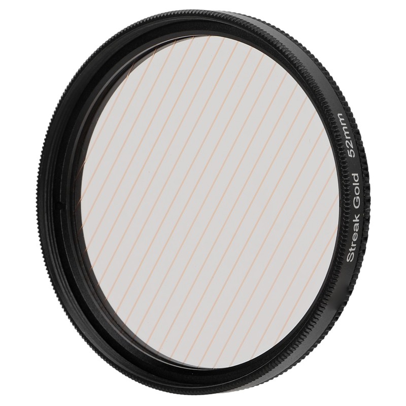 Gold Streak Anamorphic Effect Filter UHD Optical Glass Waterproof Scratch