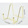 Taicols Display Stand, 4 Pcs Metal Plate Stands for Display,