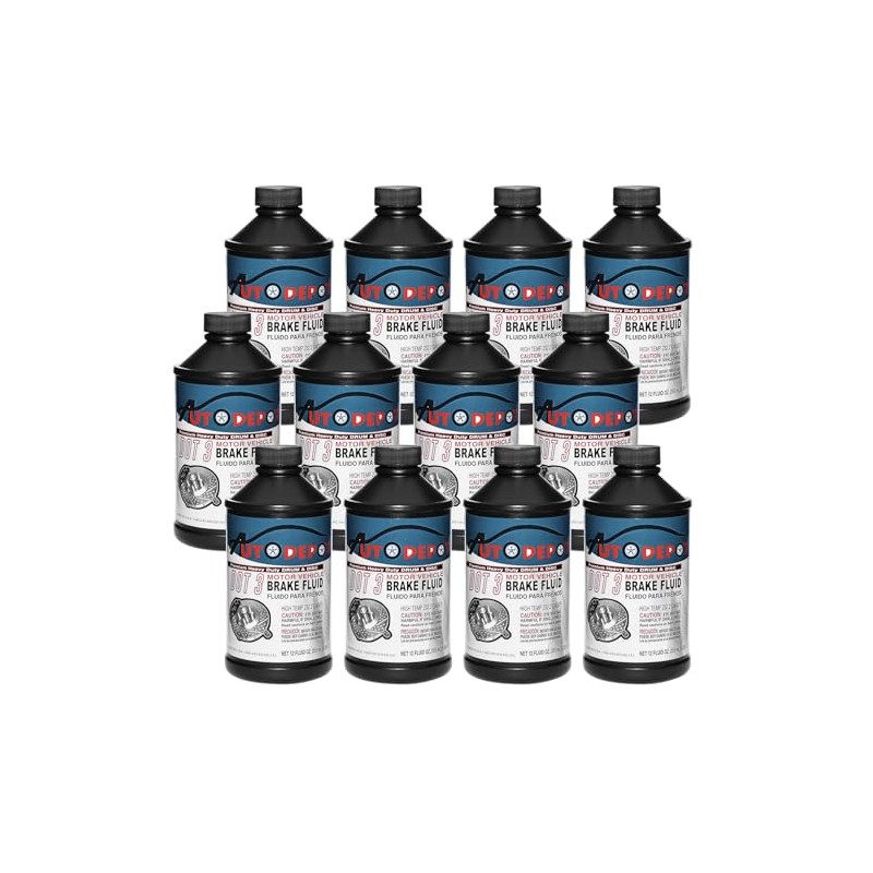 WEIZE DOT 3 Brake Fluid-12 oz.(Pack of 12)