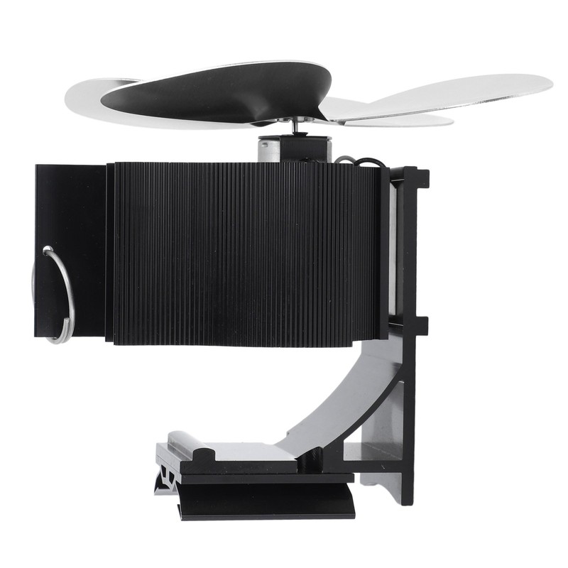 Wall Mounted Fireplace Fan 4 Blade Heat Powered Wood Stove