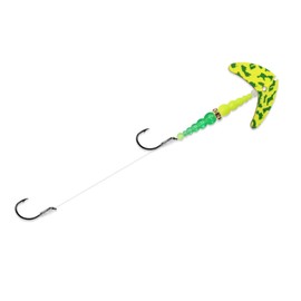 Mack's Lure 21206 Double Whammy – Walleye Series Charteuse Green Tiger