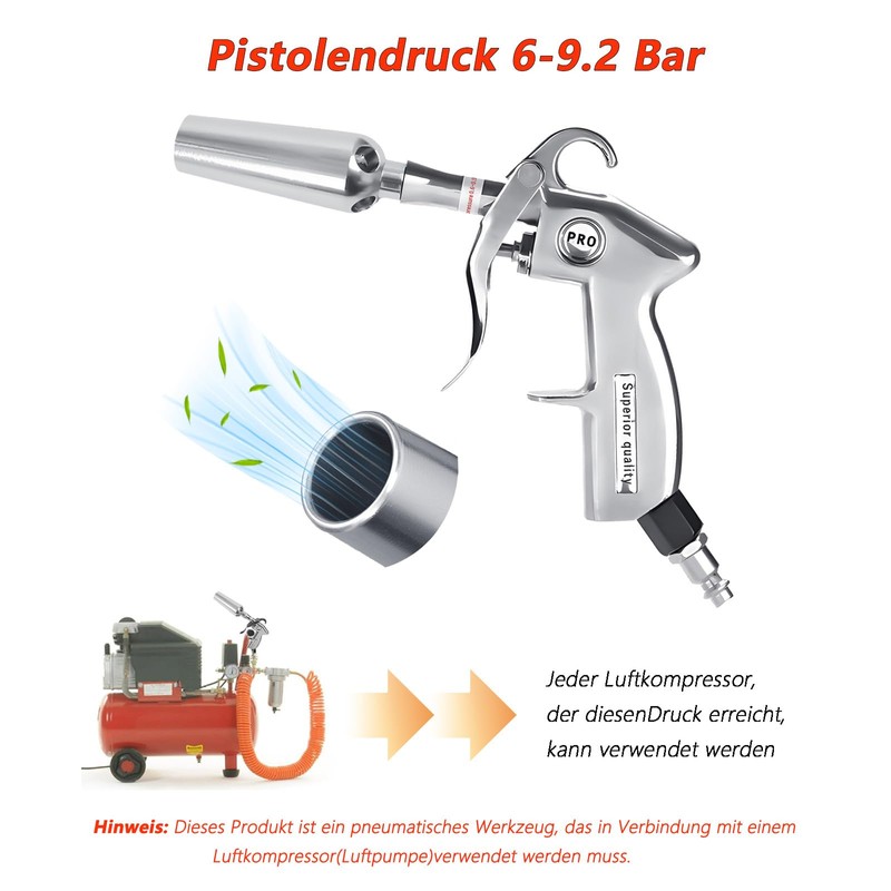 Compressed Air Gun for Quick Drying and Blowing Out -