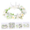 SAFIGLE Unique Garland Headband Artificial Flower Wreath for Bride Stylish